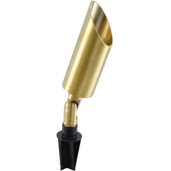 Focus Industries Cylinder Bullet Brass 9 1/2" High LED Landscape Spot Light image {1}