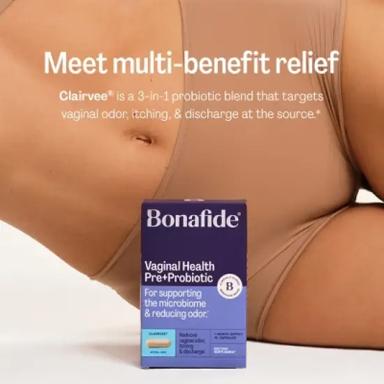 Bonafide Clairvee Vaginal Probiotic Capsules - 15 Day Supply - 15ct image {1}