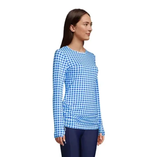 Lands' End Draper James x Lands' End Women's Adjustable Long Sleeve Swim Tunic Rash Guard image {2}