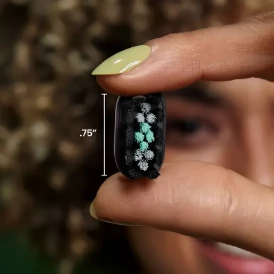 quip Ultra EasyClick Brush Pod Sonic Electric Toothbrush Heads - Black - 2pk image {8}