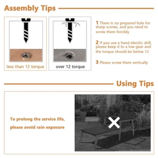 Tangkula Adjustable Patio Rattan Lounge Chair  Recliner Outdoor Chaise Acacia Wood Frame image {6}