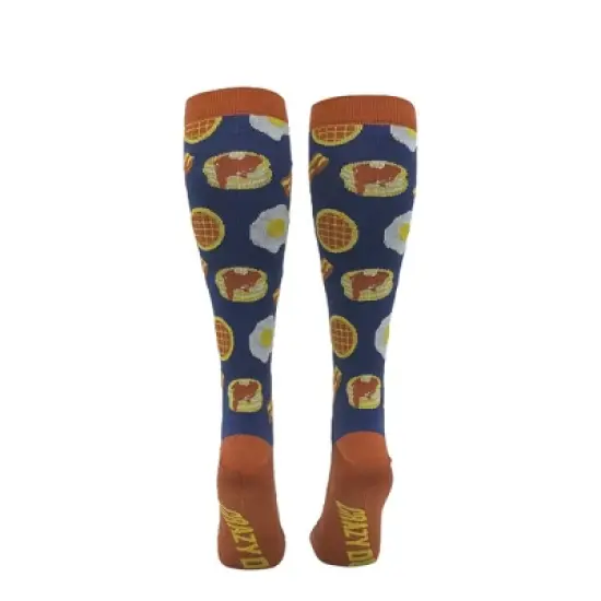 Breakfast Foods Funny Novelty Compression Socks for Women Adult Size - Crazy Dog Compression Socks Gift for Mom image {2}