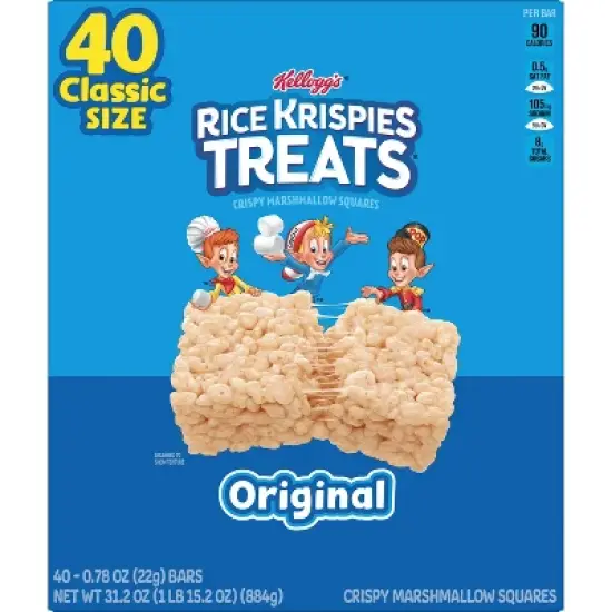 Rice Krispies Treats Original Marshmallow Squares - 40ct/31.2oz image {4}