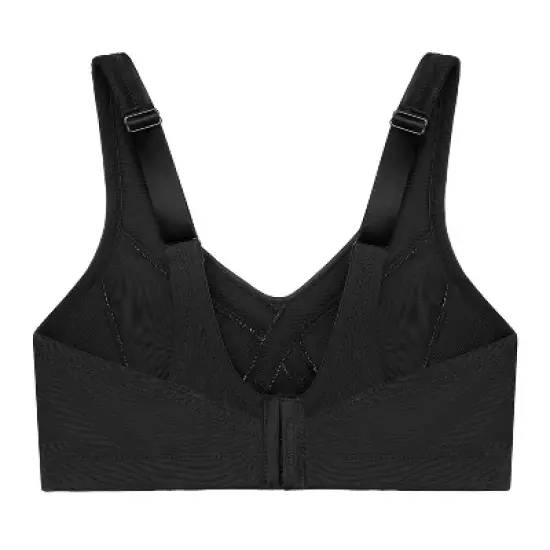Glamorise Womens MagicLift Seamless Everyday Wirefree Bra 1007 Black image {4}