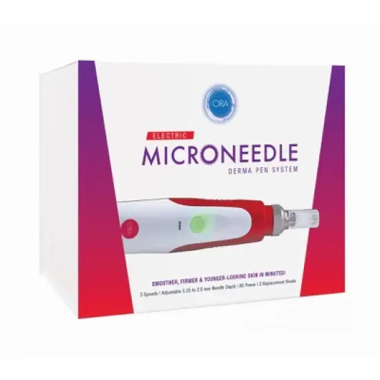 Beauty ORA Electric Microneedle Roller Derma Pen System - Corded Version - Adjustable 0.25 - 2.0 mm Needle Depth image {3}