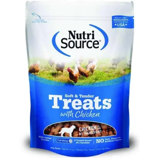 NutriSource Soft & Tender Chicken Dogs Treats - 14 Oz image {1}
