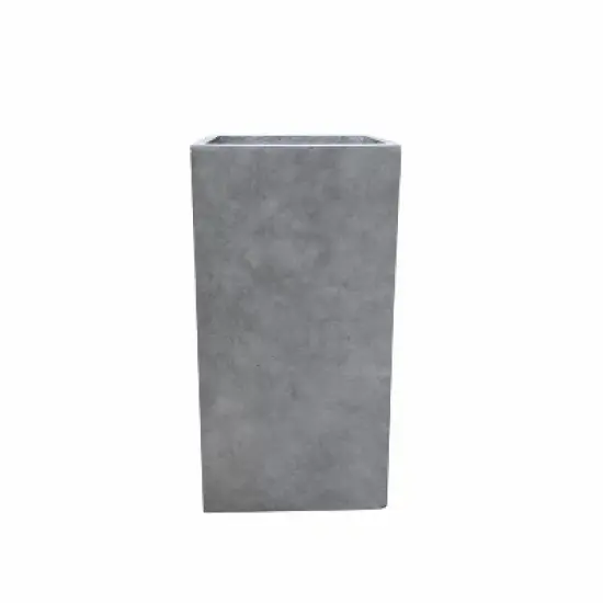 28" x 14" Rectangular Kante Lightweight Modern Tall Outdoor Planter Natural Concrete - Rosemead Home & Garden, Inc. image {4}