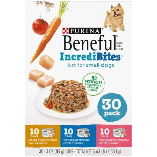 Beneful Incredibites with Chicken, Salmon and Beef Wet Dog Food - 30ct image {3}