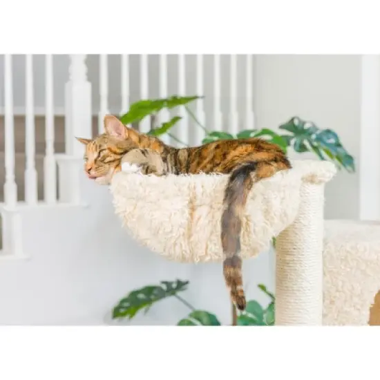 Armarkat Mult -Level Real Wood Cat Tree Hammock Bed, Climbing Center for Cats and Kittens A6901 image {4}