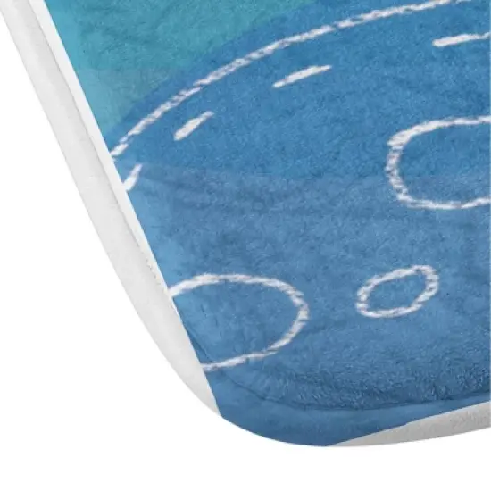 Deny Designs Kids' Cory Reid Whale Memory Foam Machine Washable Bath Mat image {2}