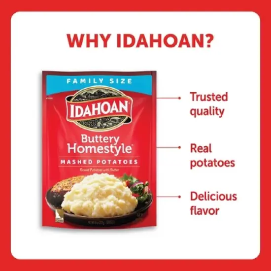 Idahoan Gluten Free Buttery Homestyle Mash Potatoes - 8oz image {7}