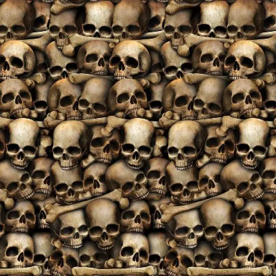 Beistle Catacombs Backdrop - 4 ft x 30 ft - Beige image {1}