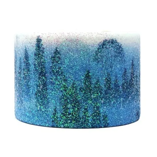 Wrapables Glitter Washi Masking Tape, Pine Forest, 30mm x 3M image {1}