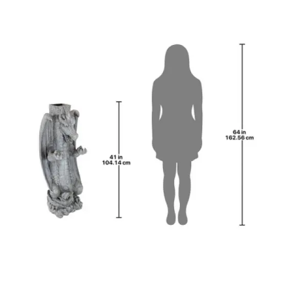 Design Toscano Zippy, the Dragon Sculptural Mail Post image {7}