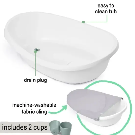Ingenuity Room to Soak 4-in-1 Baby Tub - Gray image {7}