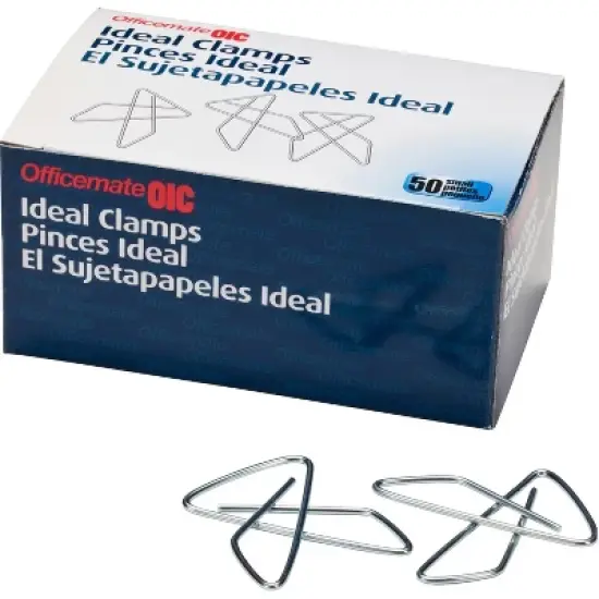 Officemate Butterfly Clamp 1-5/8" No. 2 Small 50/BX Silver 99957 image {3}