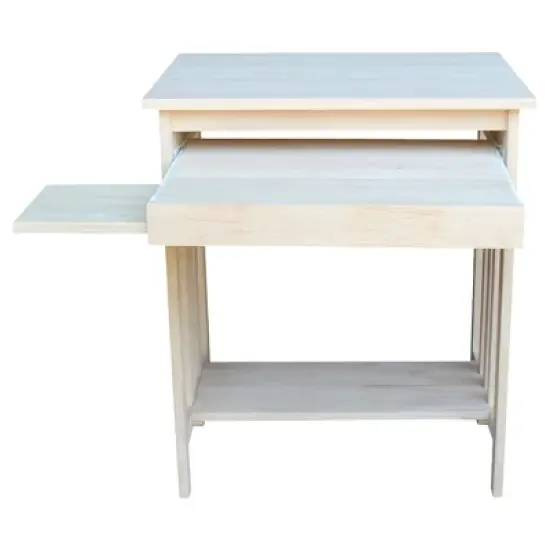 International Concepts Mission Computer Stand Unfinished image {4}