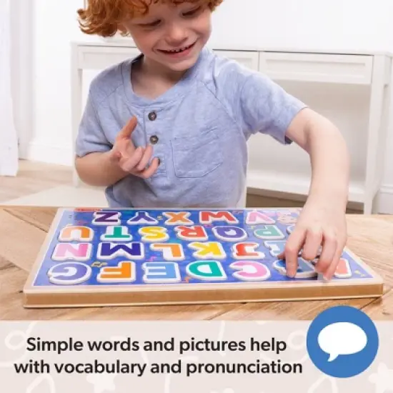 Melissa & Doug&reg; Ms. Rachel Wooden Phonics Alphabet Sound Puzzle with Light-Activated Sound Effects, 26-Piece: Educational Aid image {5}