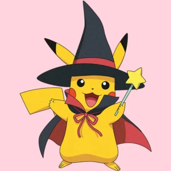 Junior's Pokemon Halloween Pikachu Witch Costume T-Shirt image {1}