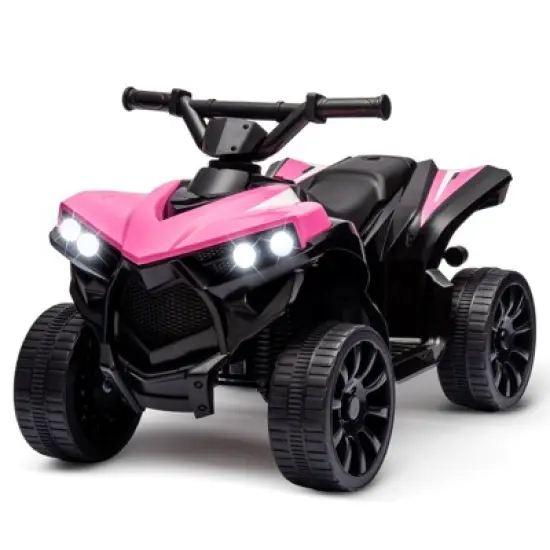 Acekool Kids 6V ATV 4 Wheeler Ride-On Toy with Music, Foot Pedal, Wear-Resistant Wheels, Battery Powered Electric Quad Car image {9}