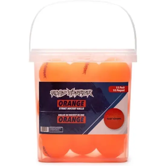 Road Warrior Street Hockey Balls 15 pack- Orange image {3}