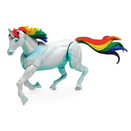 Boss Fight Studio, LLC Vitruvian H.A.C.K.S. Mighty Steeds Action Figure Mount | Frankie Rainbow Unicorn image {2}