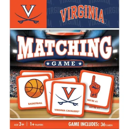 MasterPieces Officially Licensed NCAA Virginia Cavaliers Matching Game for Kids and Families image {1}