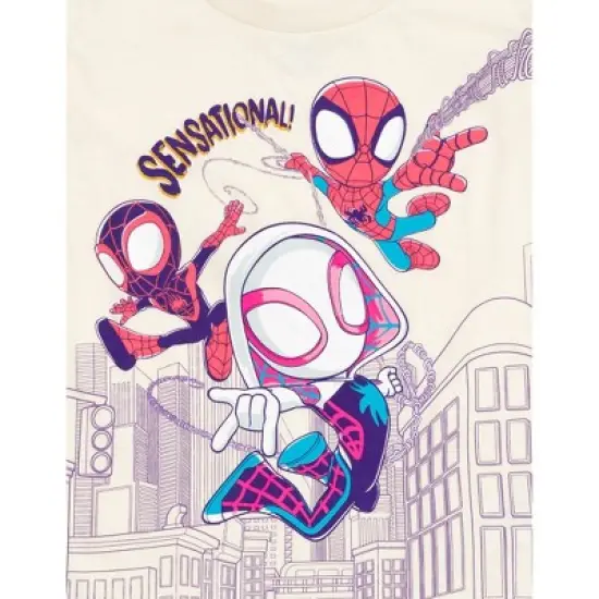 Marvel Spidey and His Amazing Friends Spider-Man Ghost-Spider Girls T-Shirt and Leggings Set Toddler to Little Kid image {2}