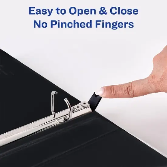 Avery Dual Effect Heavy-Duty 3 Ring Binder, 1 Inch Slant Rings, 2 Black Binders (46027) image {6}