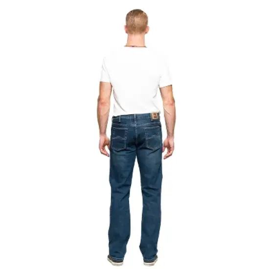 Full Blue Men's 5-Pocket Stretch Regular Fit Jean image {4}
