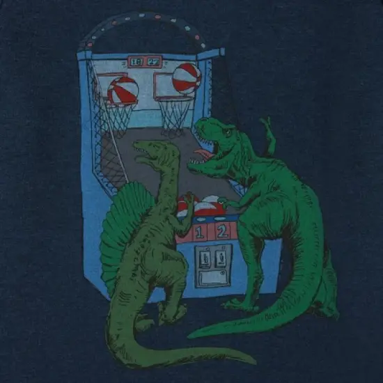 Andy & Evan  Toddler Arcade Dino Navy Short Sleeve Tee image {3}