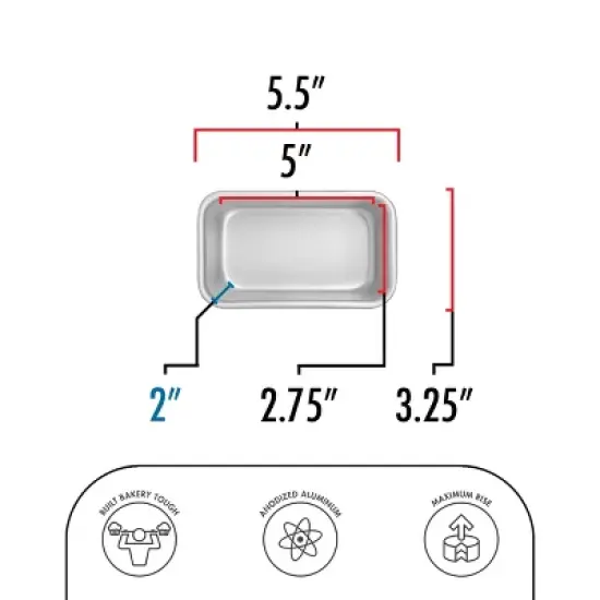 Fat Daddio's Anodized Aluminum Bread Pan image {1}