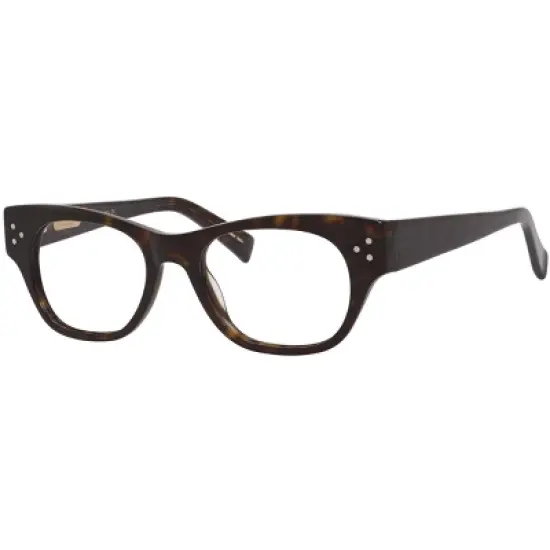 Ernest Hemingway H4693 51mm Unisex Acetate Rectangular Designer Eyeglasses OR Blue Light Filter OR Reading Glasses in Tortoise Havana Brown Gold image {3}