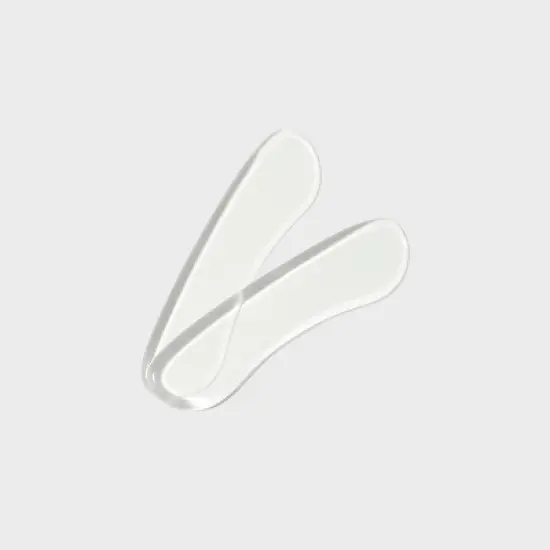 Fab Feet Women's by Foot Petals Back of Heel Gel Insoles Shoe Cushion Clear - 1 pair image {1}