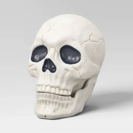 10" Oversized Skull Halloween Decorative Prop - Hyde and EEK! Boutique&trade;: Indoor/Outdoor Decor image {2}