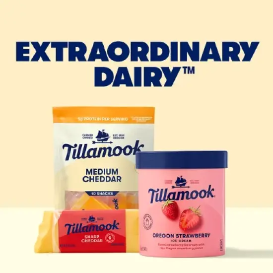 Tillamook Medium Cheddar Cheese Block - 8oz image {5}