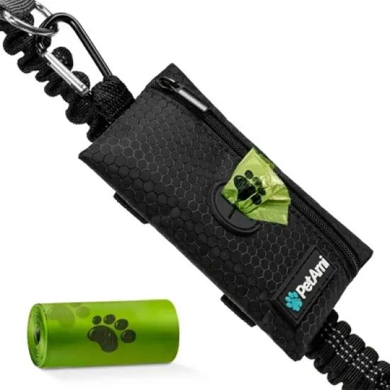 PetAmi Dog Waste Bag Holder for Leash, Puppy Waste Dispenser Walking Travel Camping, Treat Pouch Pet Supplies Must Have image {8}