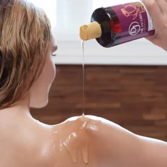 Dr Jacobs Naturals Rich Castile Rose  Body Wash Hypoallergenic Vegan Sulfate-Free Paraben-Free Dermatologist Recommended 32oz - Rose image {4}