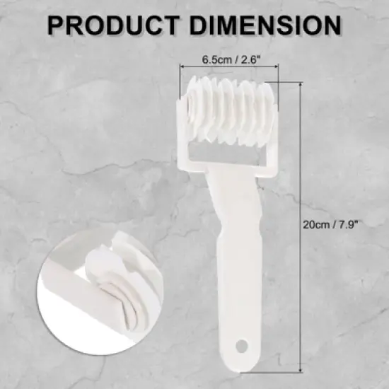Unique Bargains Plastic Durable with Spikes Cookie Pizza Dough Docker Roller image {1}