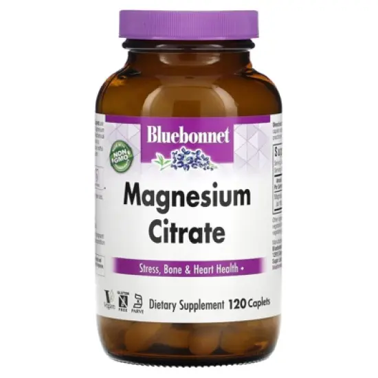 Bluebonnet Nutrition Magnesium Citrate, 120 Caplets (200 mg per Caplet) image {4}