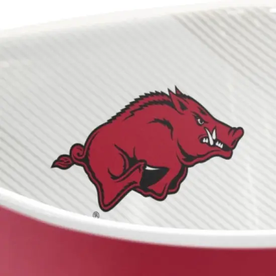 NCAA Arkansas Razorbacks Serving Bowl: Melamine Rounded Square Tableware image {2}