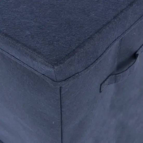 Sammy & Lou Printed Felt Toy Chest - Navy image {3}