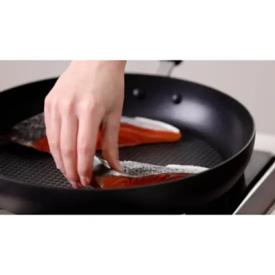 T-fal Ultimate Hard Anodized 3pk Fry Pan Set image {3}
