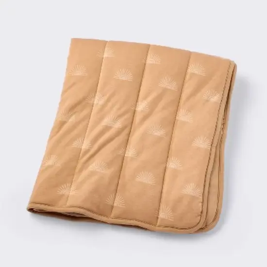 Rayon from Bamboo Jersey Quilted Blanket - Suns - Cloud Island&trade; image {4}