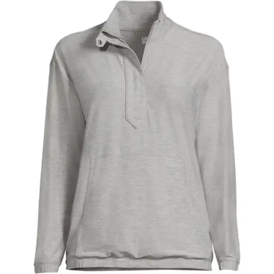 Lands' End Women's Long Sleeve Performance Zip Front Popover image {3}