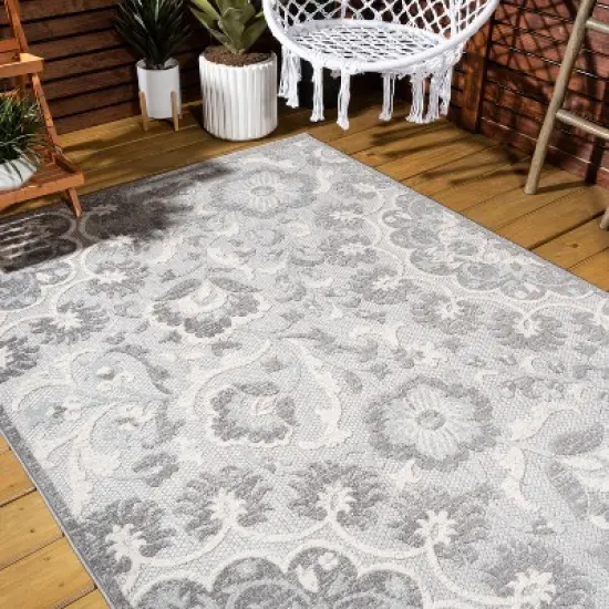 Gordes Paisley High-Low Indoor/Outdoor Area Rug - JONATHAN Y  image {7}