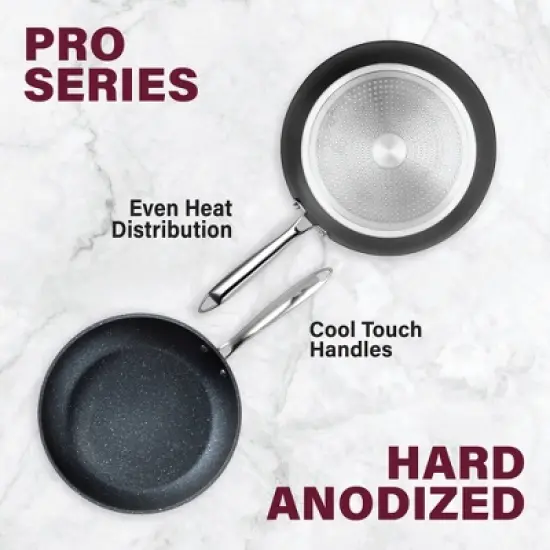 Granitestone Pro Hard Anodized 10" and 11.5" Nonstick Fry Pan Set with Stay Cool Handle image {3}