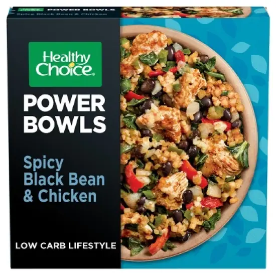Healthy Choice Gluten Free Frozen Power Bowl Spicy Black Bean & Chicken with Riced Cauliflower - 9.75oz image {3}