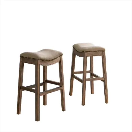 Set of 2 Williston Bar Height Stools - Alaterre Furniture image {9}