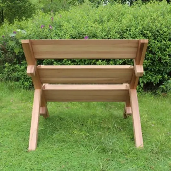 39" Wide Rectangular Planter 3 Tier Brown - Merry Products image {6}